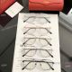 Wholesale Copy Cartier Double Bridge Eyeglasses - Silver Frame Clear Lens  (6)_th.jpg